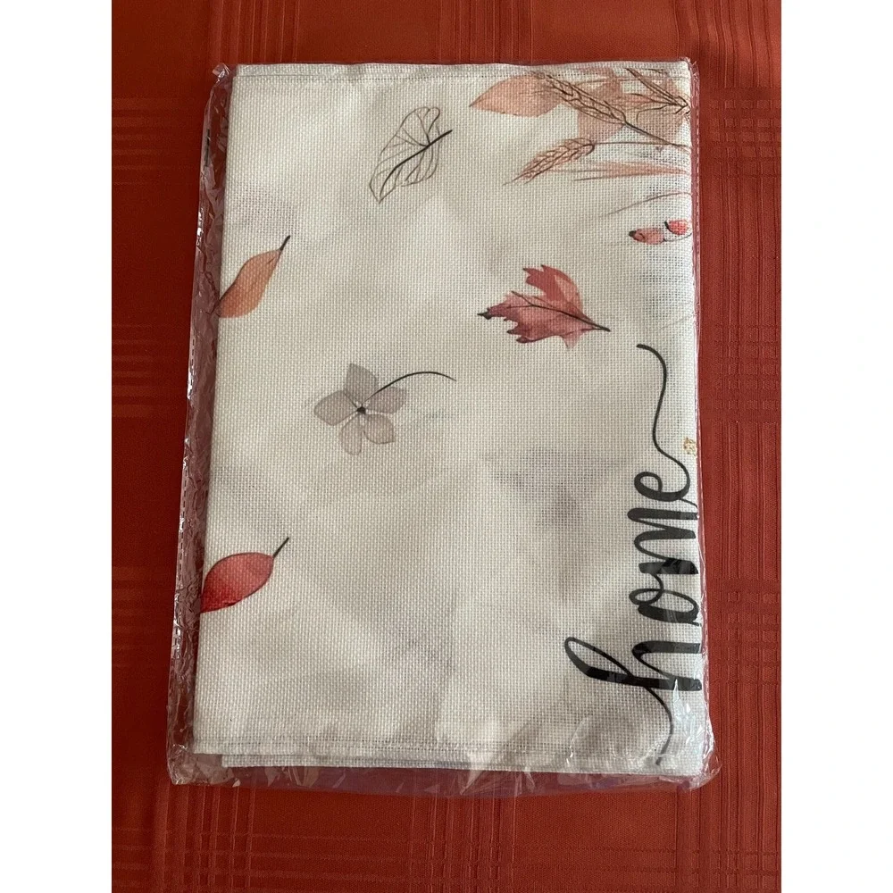 1pc Autumn Home Sweet Home Pumpkins Table Runner  72 Inches Long Burlap